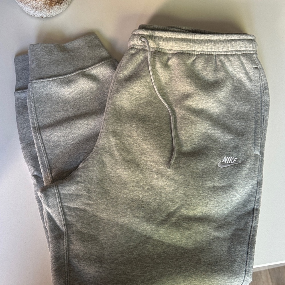 Nike Heather Gray Fleece Joggers